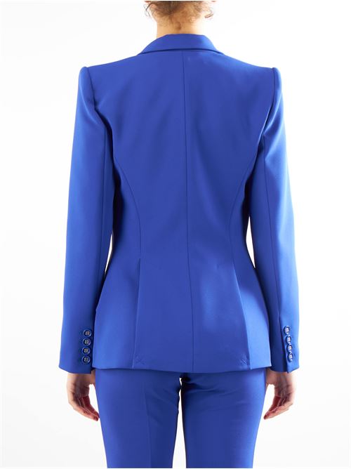 Double layer crêpe jacket with flaps Elisabetta Franchi ELISABETTA FRANCHI | Jacket | GI05741E2828
